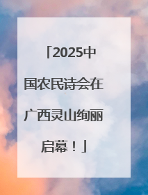 2025中国农民诗会在广西灵山绚丽启幕！